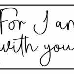 For I Am With You License Plate I-1232