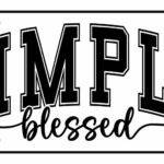 Simply Blessed License Plate I-1252