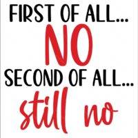 First Of All, No Metal Photo S-1203