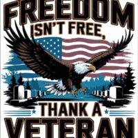 Freedom Isn't Free Thank A Veteran Metal Photo U-1224