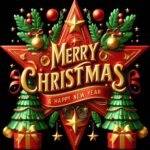 Merry Christmas Metal Photo H-1240