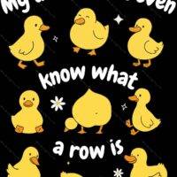 My Ducks Don't Even Know What A Row Is Metal Photo S-1222
