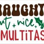 Naughty But Nice Christmas Metal Photo H-1238