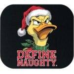Define Naughty Christmas Duck Mouse Pad H-1261