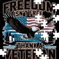 Freedom Isn't Free Thank A Veteran Jigsaw Puzzle U-1224
