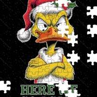 Here We Go Again Christmas Scrooge Duck Jigsaw Puzzle H-1250