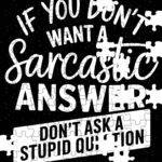 If You Don't Want A Sarcastic Answer Jigsaw Puzzle S-1237