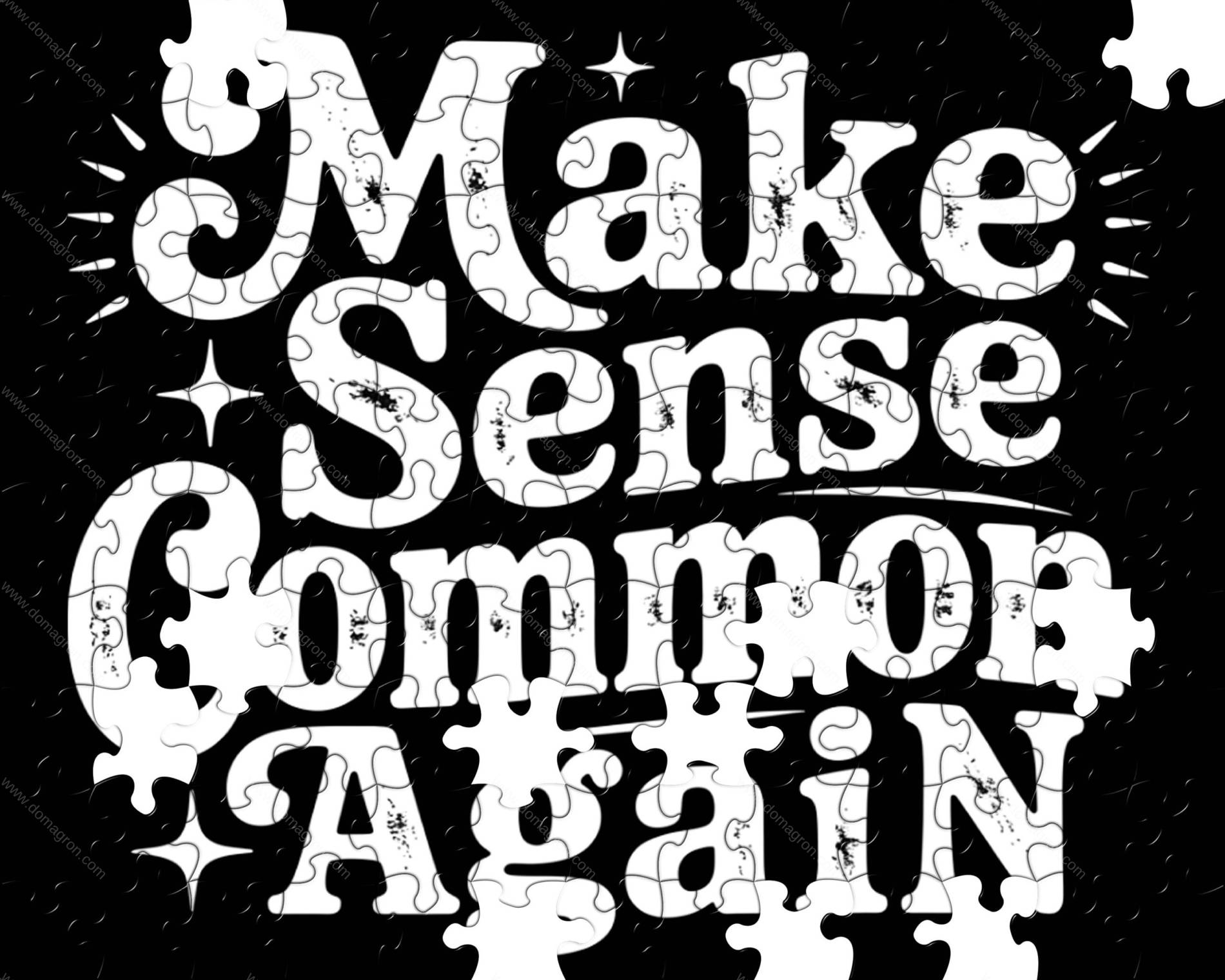 Make Sense Common Again Jigsaw Puzzle S-1246