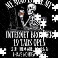 My Mind Is Like My Internet Browser Jigsaw Puzzle S-1239
