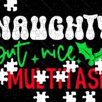 Naughty But Nice Christmas Jigsaw Puzzle S-1238