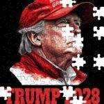 Trump 2028 Make America Great Forever Jigsaw Puzzle T-1207