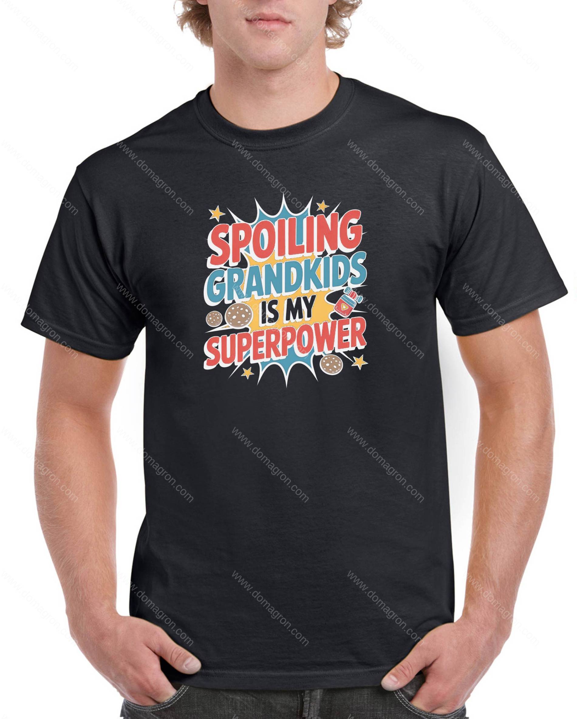 Spoiling Grandkids Is My Superpower Grandparent Shirt F-1253
