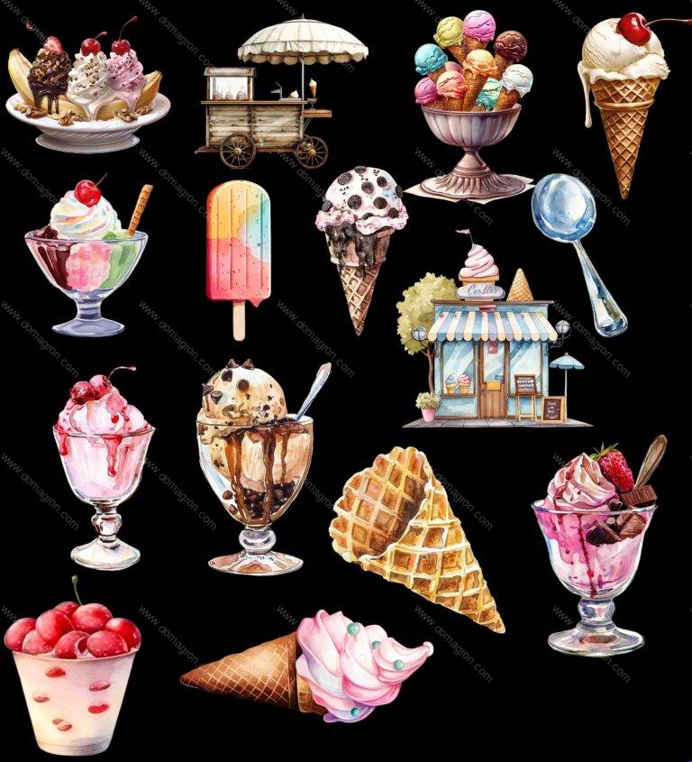 DTFForms Create Your Own Collage Shirt With Shapes - Ice Cream Collection Direct to Film (DTF) Heat Transfer
