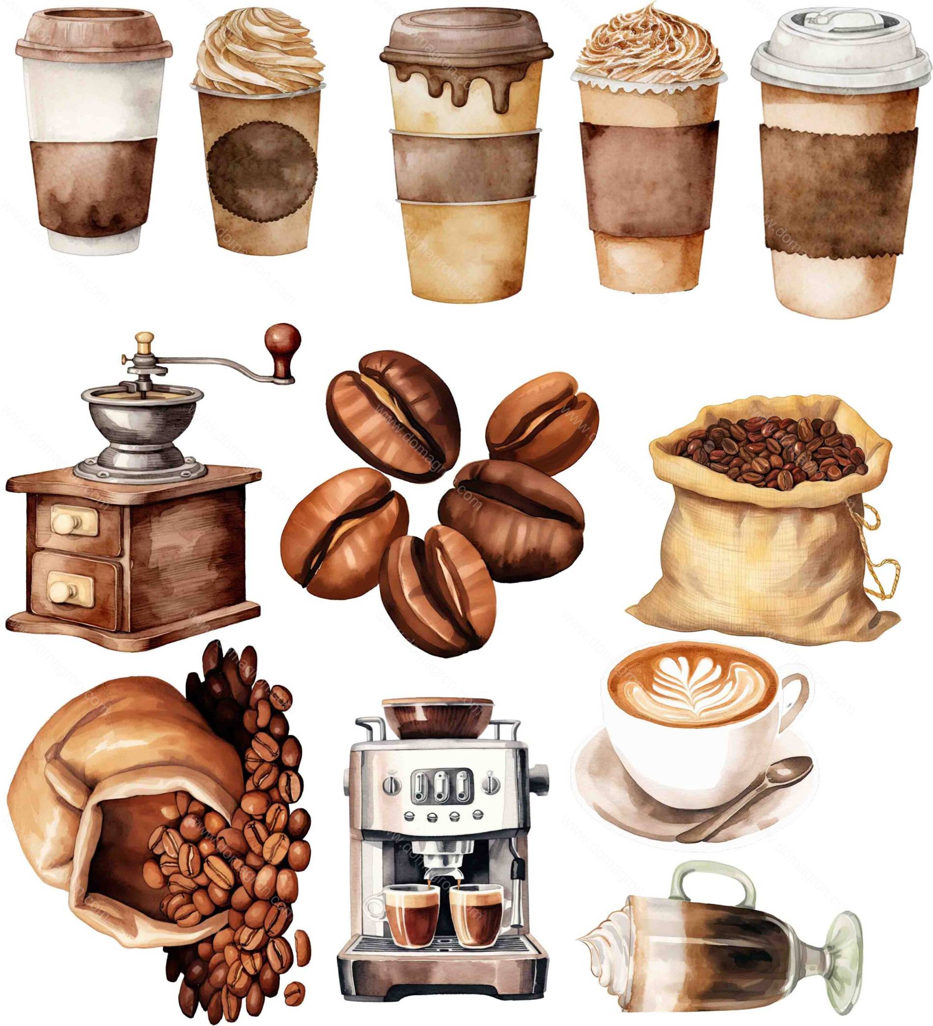 DTFForms Create Your Own Collage Shirt With Shapes - Coffee Collection Direct to Film (DTF) Heat Transfer