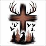 The Hunter's Cross Direct to Film (DTF) Heat Transfer O-1294