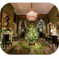 White House Decorated For Christmas Mouse Pad