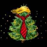 Trump Christmas Tree Doodle Direct to Film (DTF) Heat Transfer T-1303