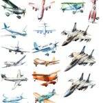 DTFForms Create Your Own Collage Shirt With Shapes - Aircraft Collection Direct to Film (DTF) Heat Transfer
