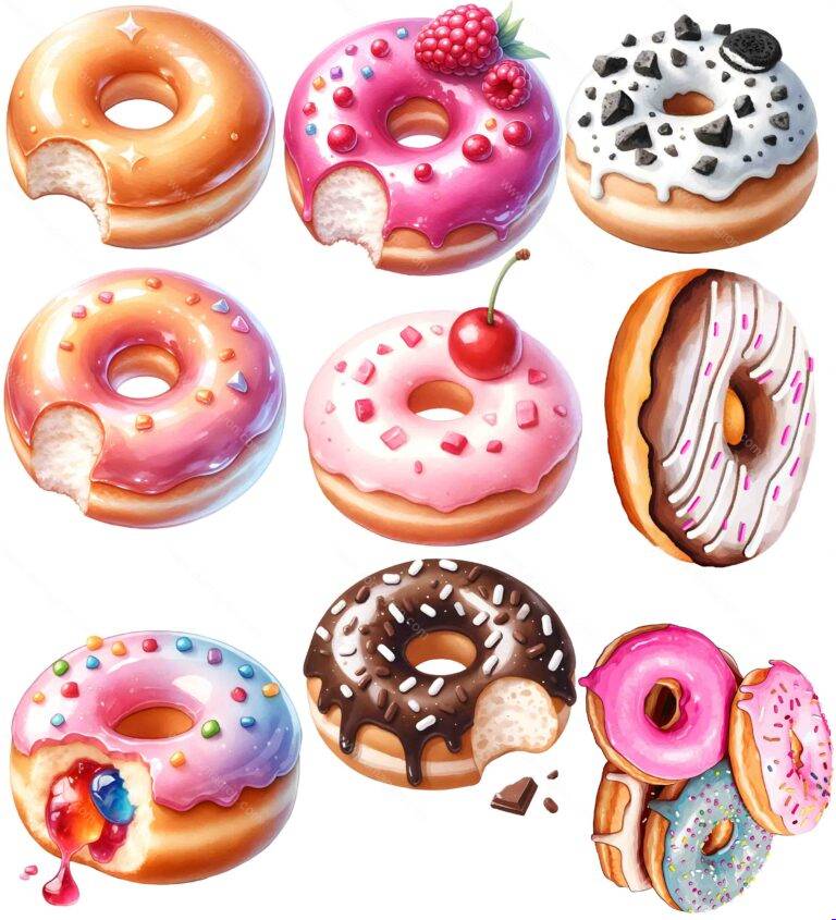 DTFForms Create Your Own Collage Shirt With Shapes - Donut Collection Direct to Film (DTF) Heat Transfer