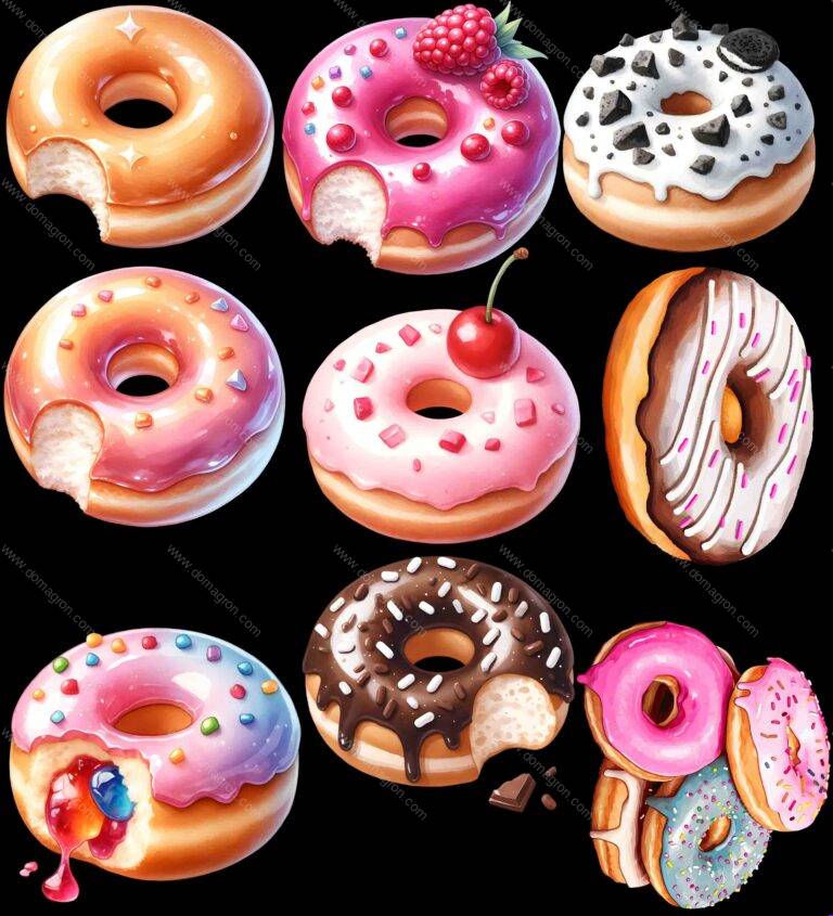 DTFForms Create Your Own Collage Shirt With Shapes - Donut Collection Direct to Film (DTF) Heat Transfer