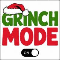Grinch Mode On Direct to Film (DTF) Heat Transfer H-1307
