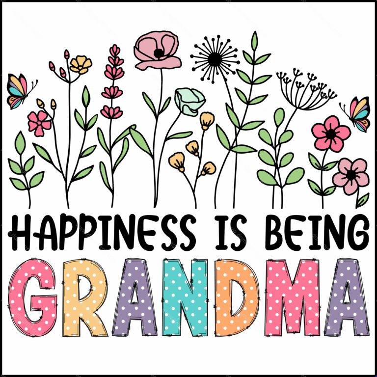 Happiness Is Being Grandma Direct to Film (DTF) Heat Transfer F-1274