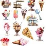DTFForms Create Your Own Collage Shirt With Shapes - Ice Cream Collection Direct to Film (DTF) Heat Transfer