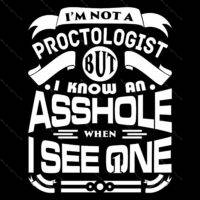 I'm Not A Proctologist Direct to Film (DTF) Heat Transfer S-1327