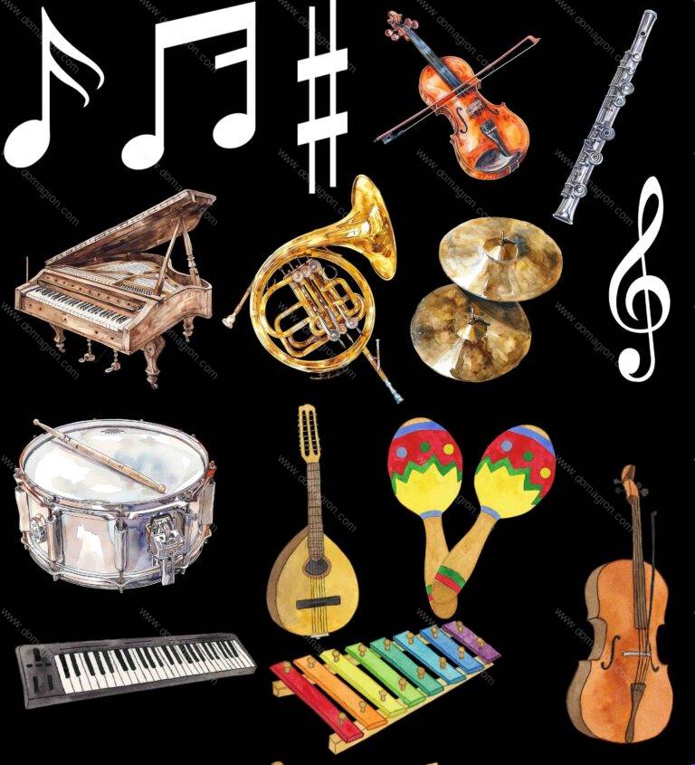 DTFForms Create Your Own Collage Shirt With Shapes - Music Collection Direct to Film (DTF) Heat Transfer