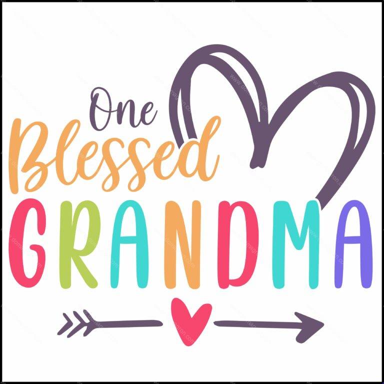 One Blessed Grandma Direct to Film (DTF) Heat Transfer F-1284
