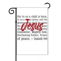 Isaiah 9:6 Garden Flag I-1324
