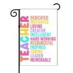 Traits Of A Teacher Garden Flag F-1313