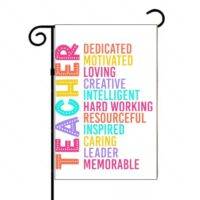 Traits Of A Teacher Garden Flag F-1313