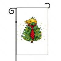 Trump Christmas Tree Doodle Garden Flag T-1303