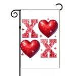 XOXO Valentine's Day Garden Flag H-1279