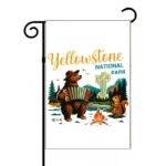 Yellowstone National Park Animal Camping Scene Garden Flag K-1271