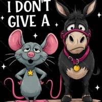 I Don't Give A Rat's Ass Metal Photo S-1337
