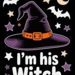 I'm His Witch Halloween Metal Photo H-1290