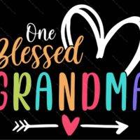 One Blessed Grandma Metal Photo F-1284