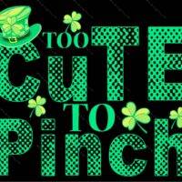 Too Cute To Pinch St. Patrick's Day Metal Photo H-1272