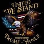 Proud To Support Trump Vance Metal Photo T-1330
