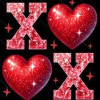 XOXO Valentine's Day Metal Photo H-1279