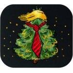 Trump Christmas Tree Doodle Mouse Pad T-1303