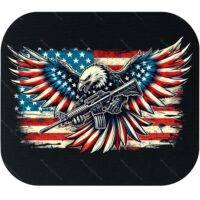 Patriotic Eagle With Flag Mouse Pad U-1306