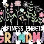 Happiness Is Being Grandma Jigsaw Puzzle F-1274