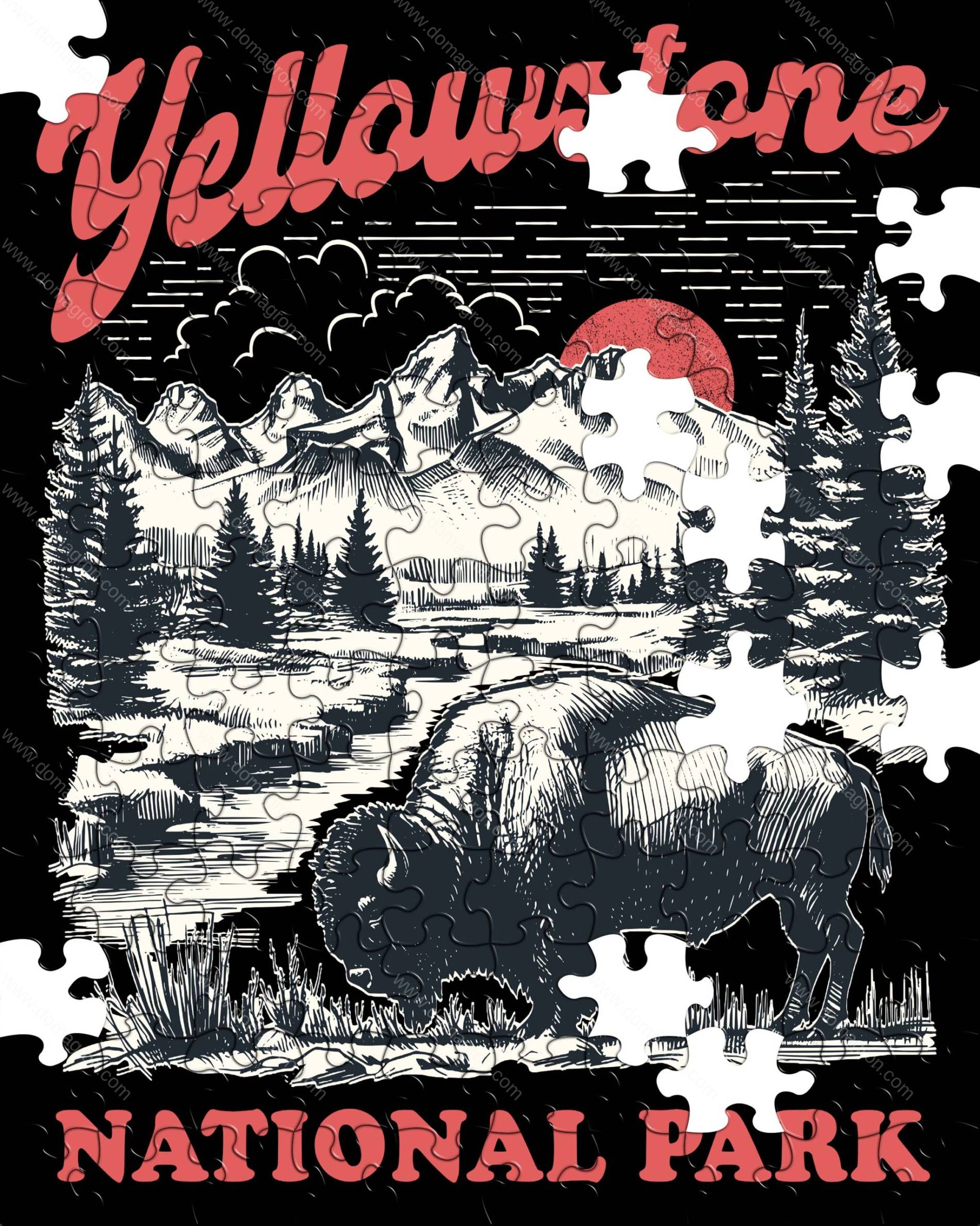 Yellowstone National Park Jigsaw Puzzle K-1277