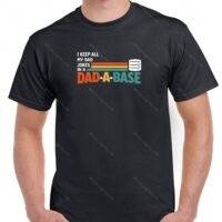 I Keep All My Dad Jokes In A Dad-A-Base Shirt F-1408