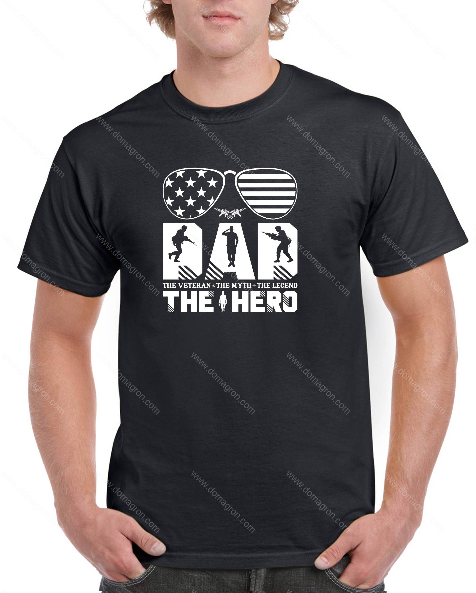 Dad The Hero Shirt V-1422