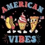 American Vibes Patriotic Celebration Direct to Film (DTF) Heat Transfer U-1404