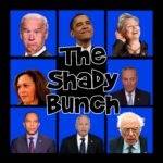 The Shady Bunch - Biden, Clinton, Harris, Jeffries, Obama, Sanders, Schumer, Walz Direct to Film (DTF) Heat Transfer P-1378